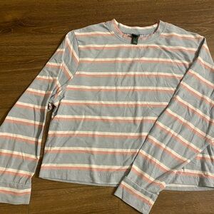 Wild Fable Blue and Pink Striped Top